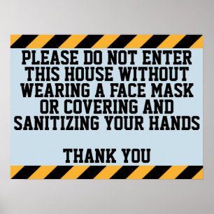 Please Wear A Mask Poster