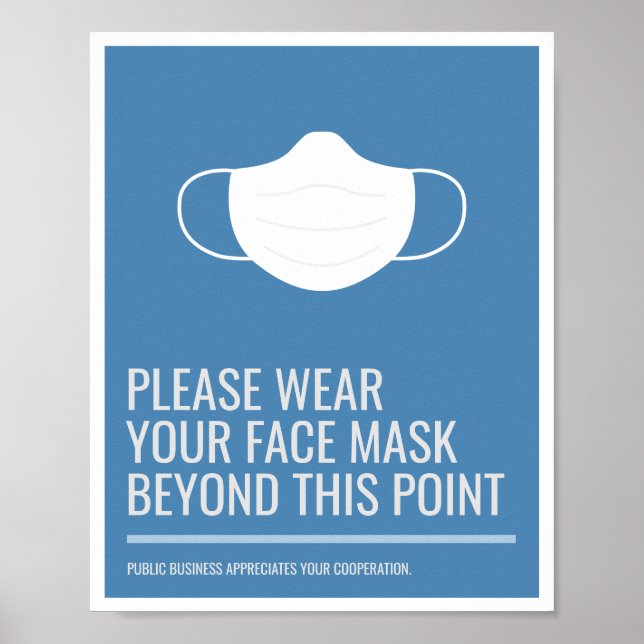 Please Wear Your Face Mask Poster (Front)