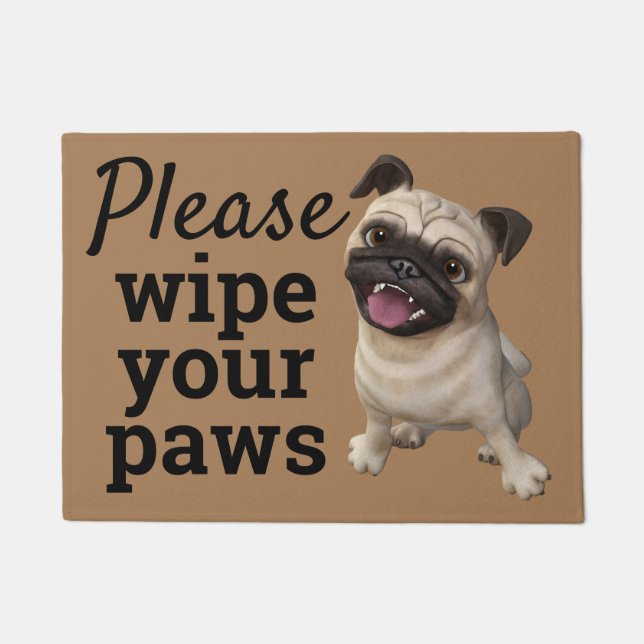 Please wipe your paws doormat (Front)