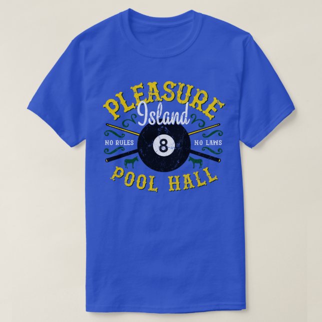 Pleasure Island Pool Hall T-Shirt (Design Front)