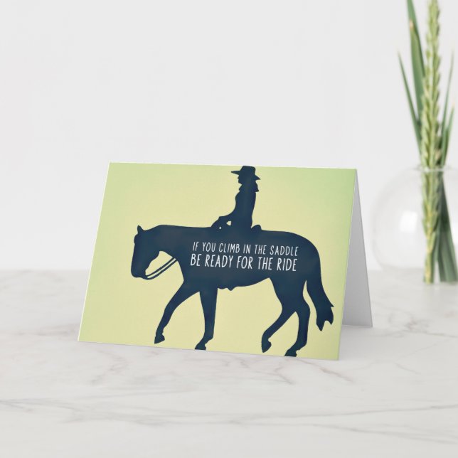 PLEASURE RIDER Greeting Card (Front)