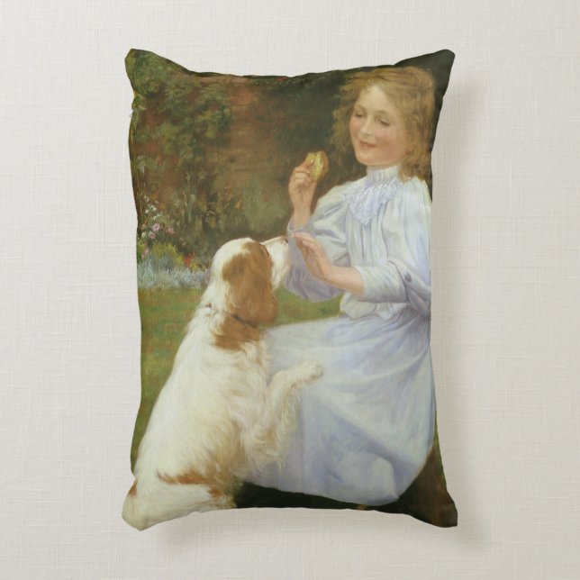 Pleasures of Hope by William Henry Gore Accent Pillow (Front(Vertical))
