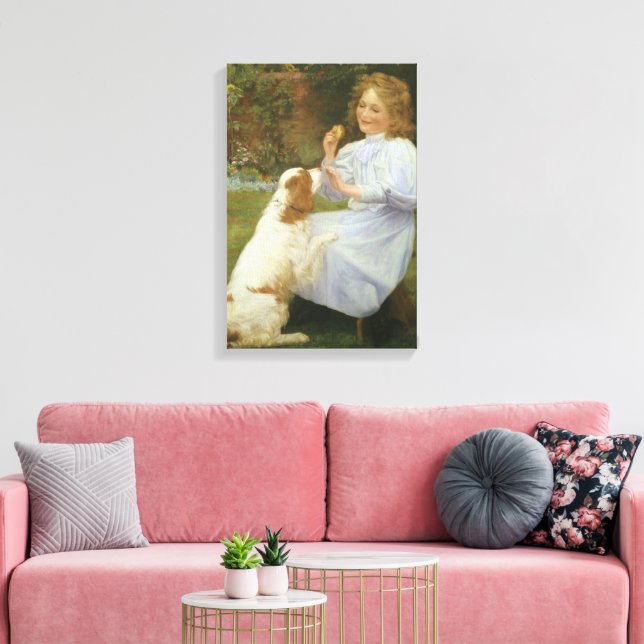 Pleasures of Hope by William Henry Gore Canvas Print (Insitu(LivingRoom))