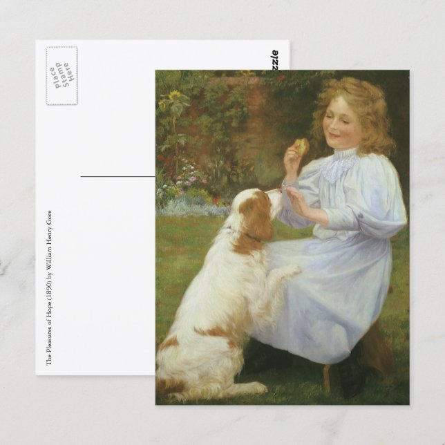 Pleasures of Hope by William Henry Gore Postcard (Front/Back)