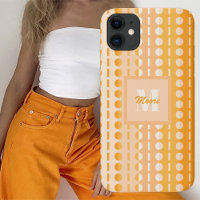 Pleated Stripes – Light to Dark Orange Ombre