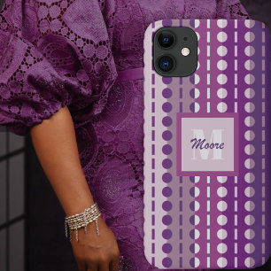 Pleated Stripes – Light to Dark Purple Ombre