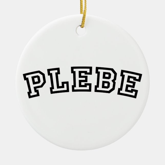 PLEBE CERAMIC ORNAMENT (Front)