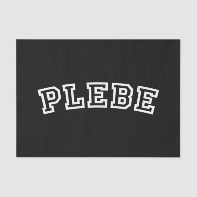 PLEBE TISSUE PAPER (Front)