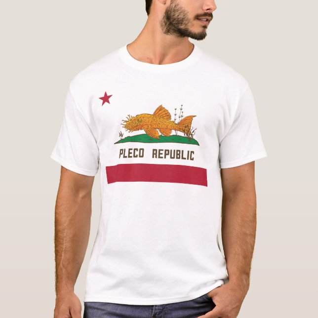 Pleco Republic Flag T-Shirt (Front)