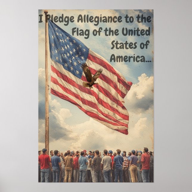 Pledge Allegiance Poster (Front)