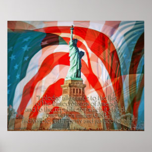 Pledge Allegiance To The Flag II Poster