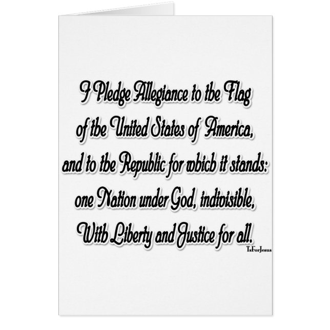 Pledge of Allegiance (Front)