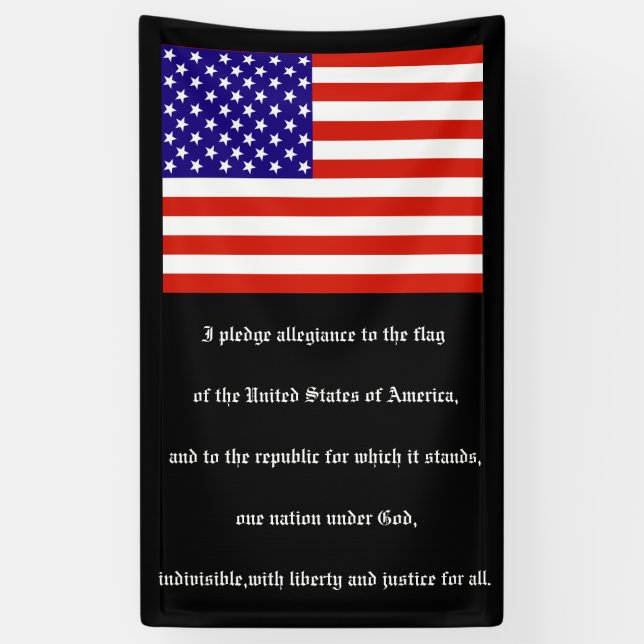 Pledge Of Allegiance Banner (Vertical)