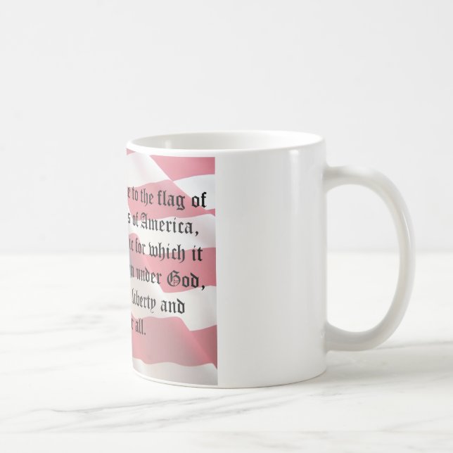 Pledge of Allegiance Coffee Mug (Right)