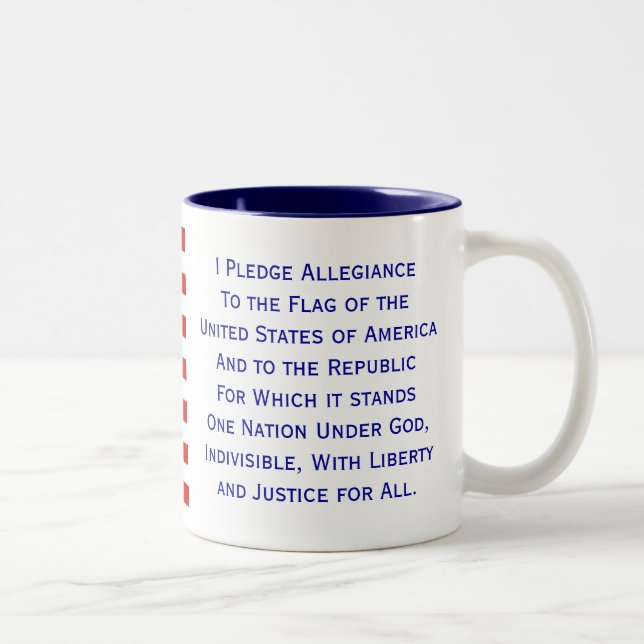 Pledge of Allegiance Flag Mug (Right)