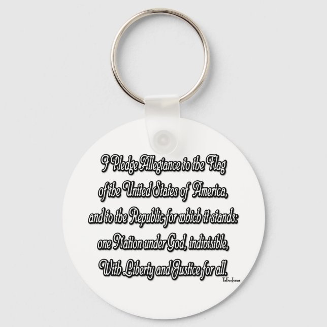 Pledge of Allegiance Keychain (Front)