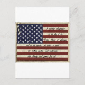 Pledge of Allegiance Postcard