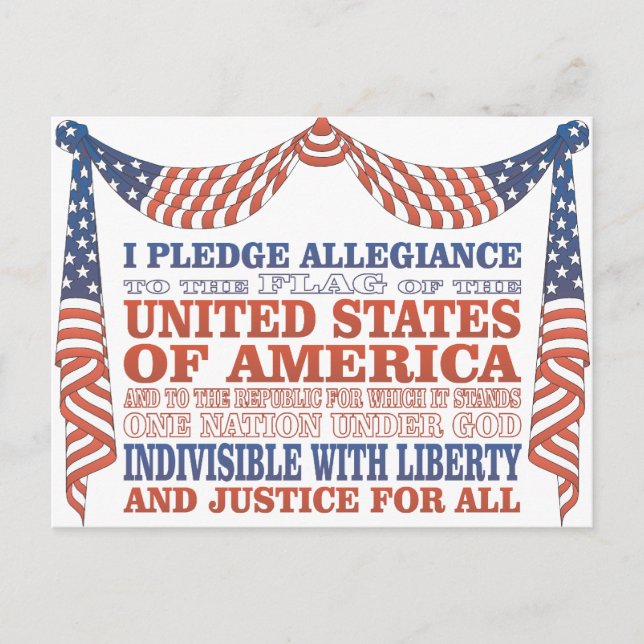 Pledge of Allegiance Postcard (Front)