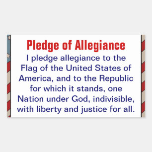 Pledge of Allegiance sticker