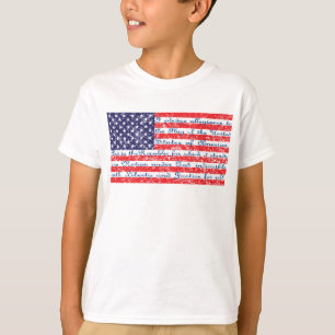 Pledge of Allegience American Flag T-Shirt