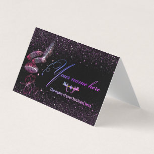 plegada personalizada, con datos personales business card