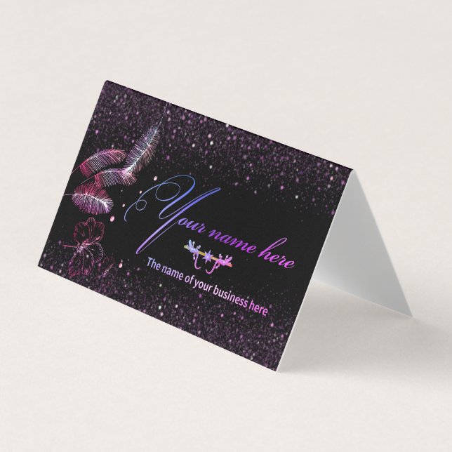 plegada personalizada, con datos personales business card (Front)