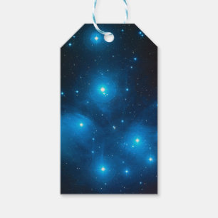 Pleiades Astro Oujda asterism blue star cluster Gift Tags