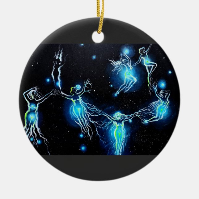 Pleiades Ceramic Ornament (Front)