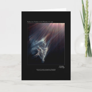 Pleiades IC 349 Nebual Hubble Telescope Photo Card