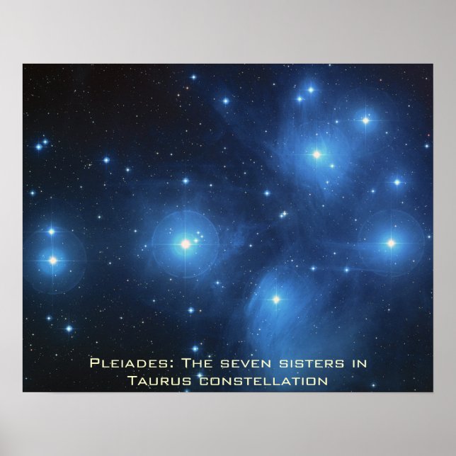 Pleiades Poster Landscape 20" x 16" (Front)