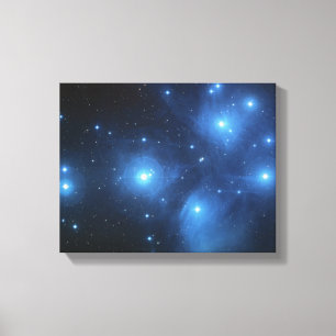 Pleiades Star Cluster Canvas Print