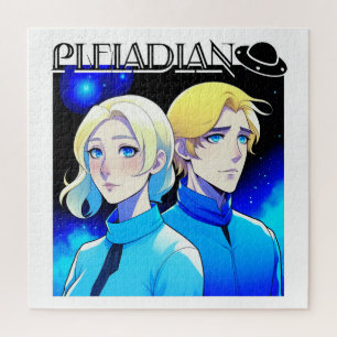 Pleiadian Alien Race and UFO Jigsaw Puzzle