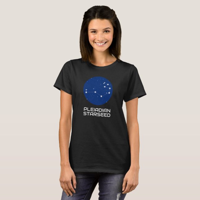 Pleiadian Starseed T-Shirt – Light & Love Design (Front Full)