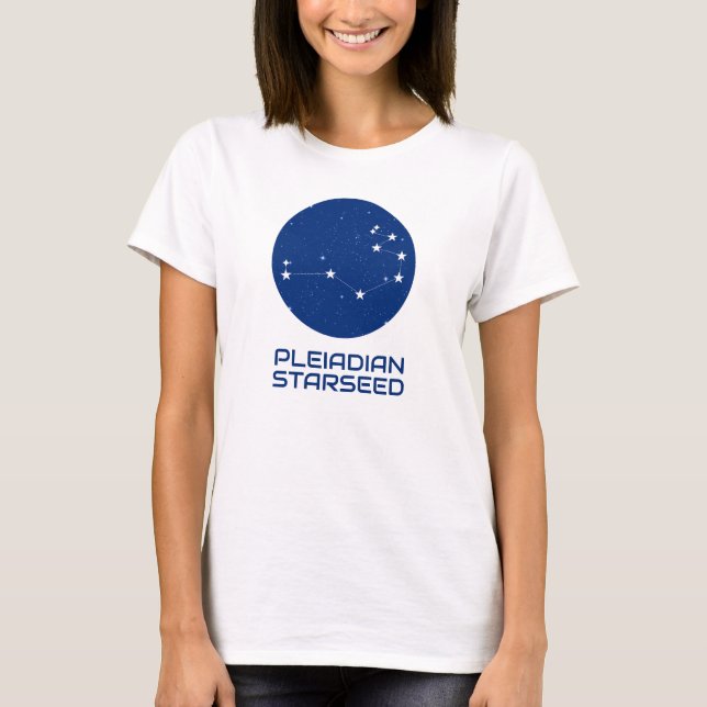 Pleiadian Starseed T-Shirt – Light & Love Design (Front)