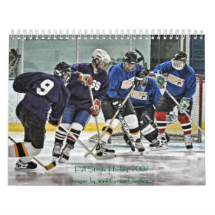 Plein calendrier de l'hockey 2007 de pas