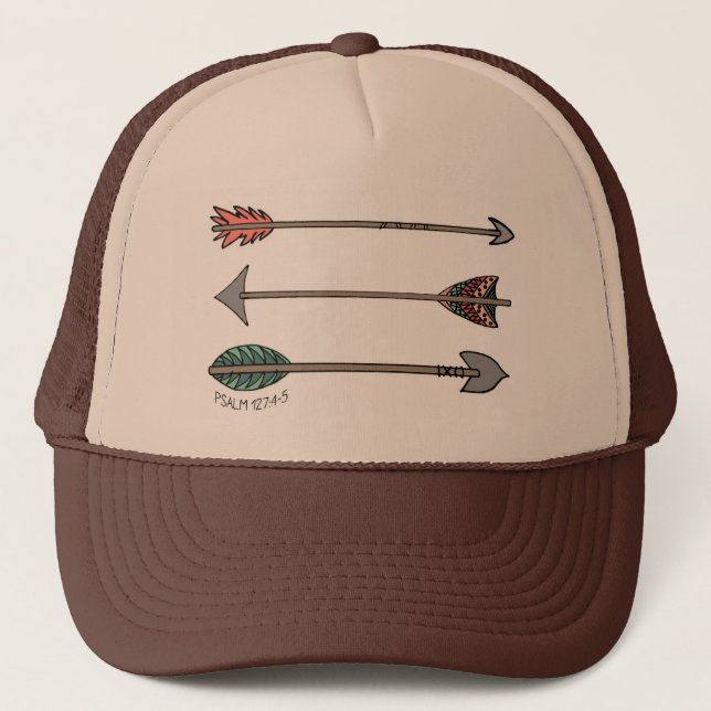 Plein casquette de tribal de flèche du psaume 127 (Devant)