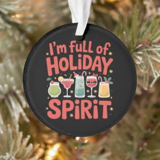 Plein d'esprit de fête de Noël Cocktails de Noël