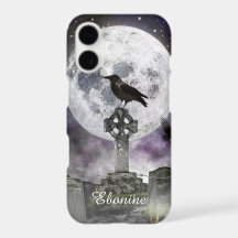 Pleine lune Corbeau Celtic coque iphone