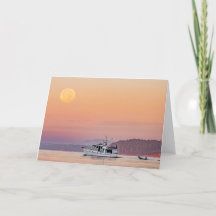 Pleine lune Croisière Îles San Juan Carte de remer