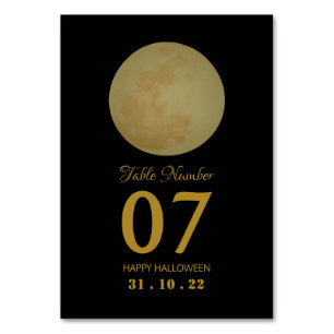 Pleine lune, Numéro de table de la fête d'Hallowee