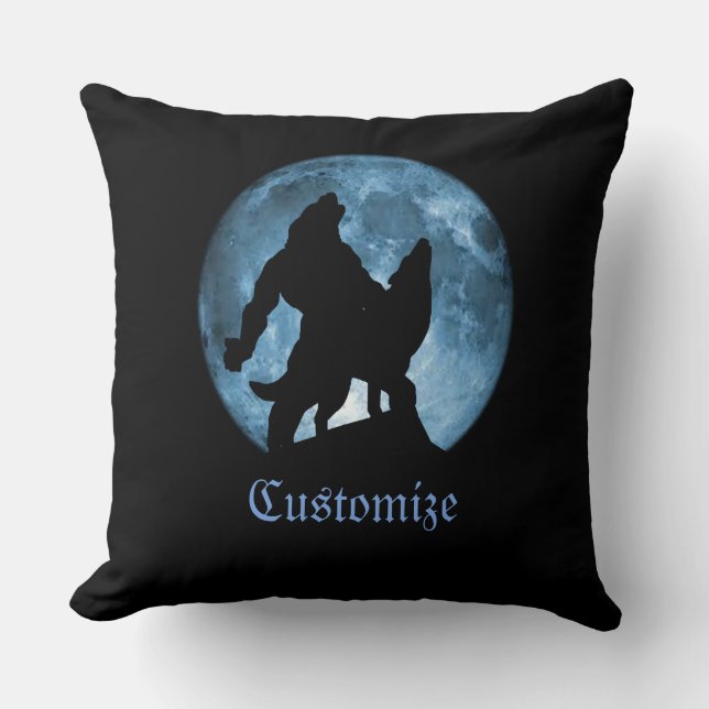 Pleine lune personnalisée Oreillers à lancer de lo (Recto)