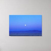 Pleine lune sur le désert toile d'art Imprimer
