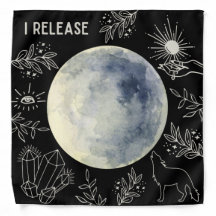 Pleine lune Tarot/Tissu d'autel Bandana