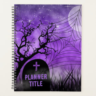 Pleine lune Web Starry Purple Ghoulish Goth
