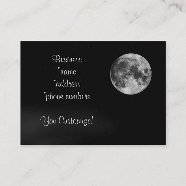 Pleins cartes de visite lunaires de Moon* de (Devant)