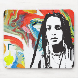 Plena Punk Puerto Rican Art Mouse Pad