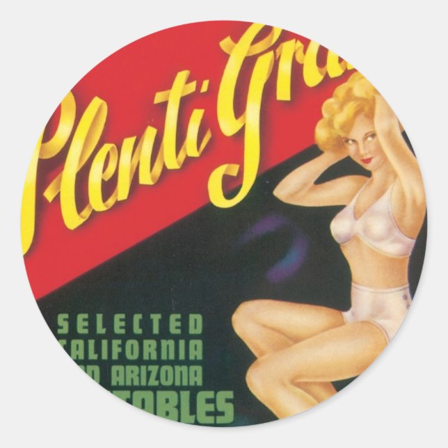 Plenti Grand Classic Round Sticker (Front)