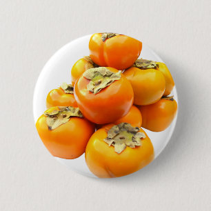 Plentiful Persimmon 2 Inch Round Button