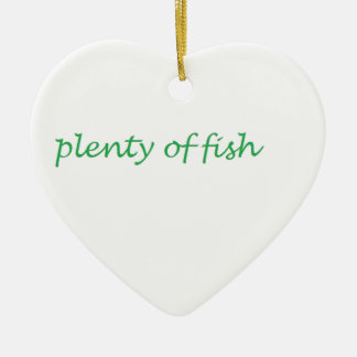 plenty of fish ceramic ornament