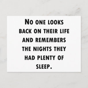 Plenty of Sleep Postcard
